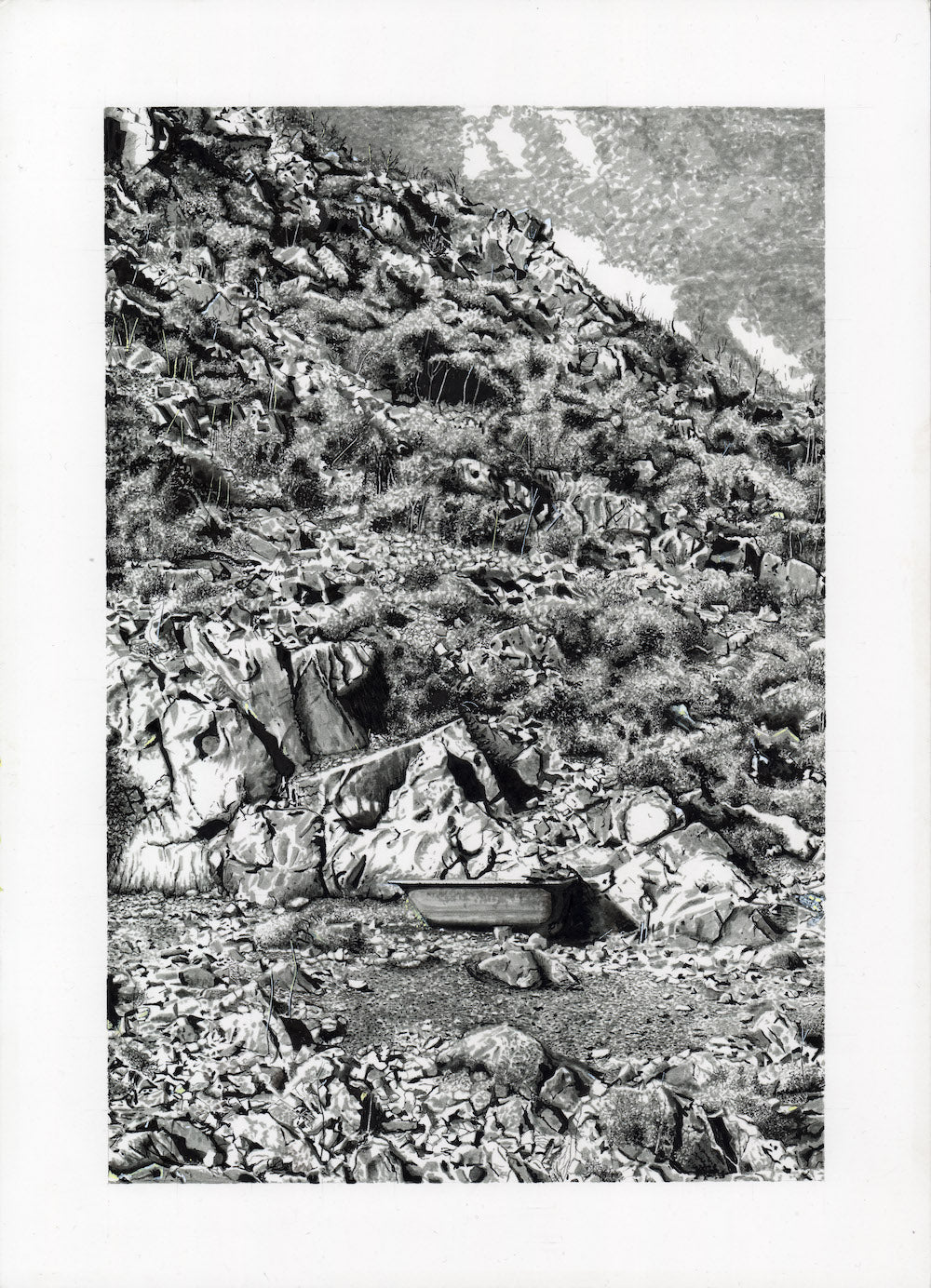 ©Lyle Perkins, 2024 - "Study for Bathtub Painting" Print Edition of 45